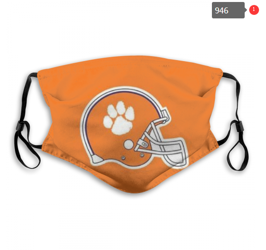 NCAA Clemson Tigers #7 Dust mask with filter->ncaa dust mask->Sports Accessory